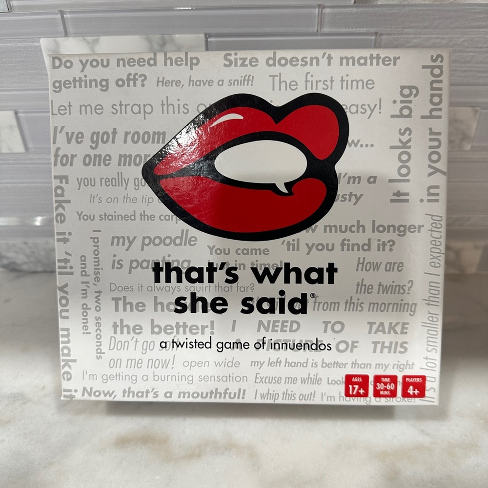 That’s What She Said Card Game — Red/Black